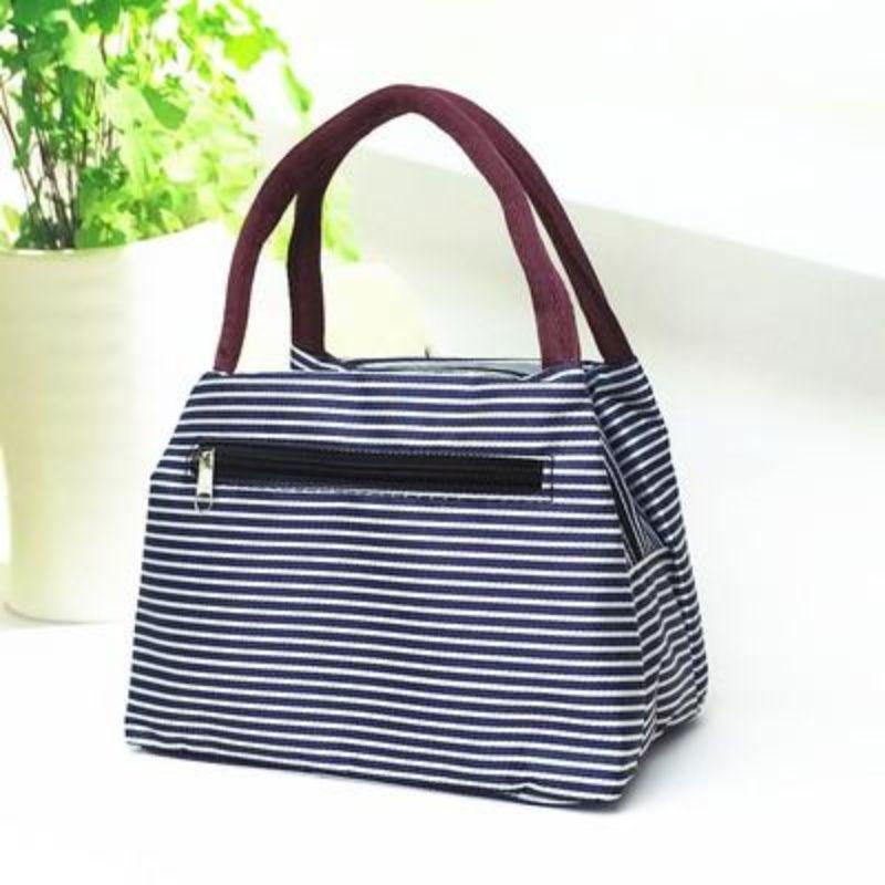 Женская водонепроницаемая сумка из ткани Оксфорд и холщовая сумка-тоут для мамы - Маленькая квадратная сумка с карманом для зонта