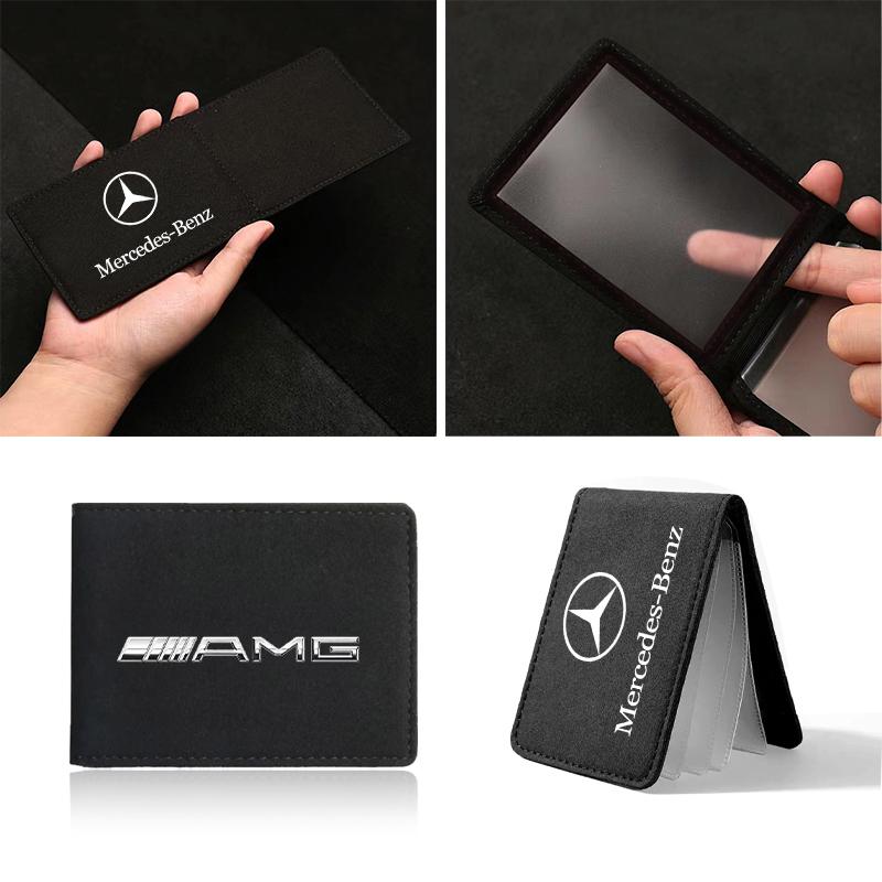 1 шт. Кожаный чехол для кредитных карт Защитный чехол для документов для вождения автомобиля для Mercedes Benz AMG A D G Class GLA GLB W124 W176 C260 C300