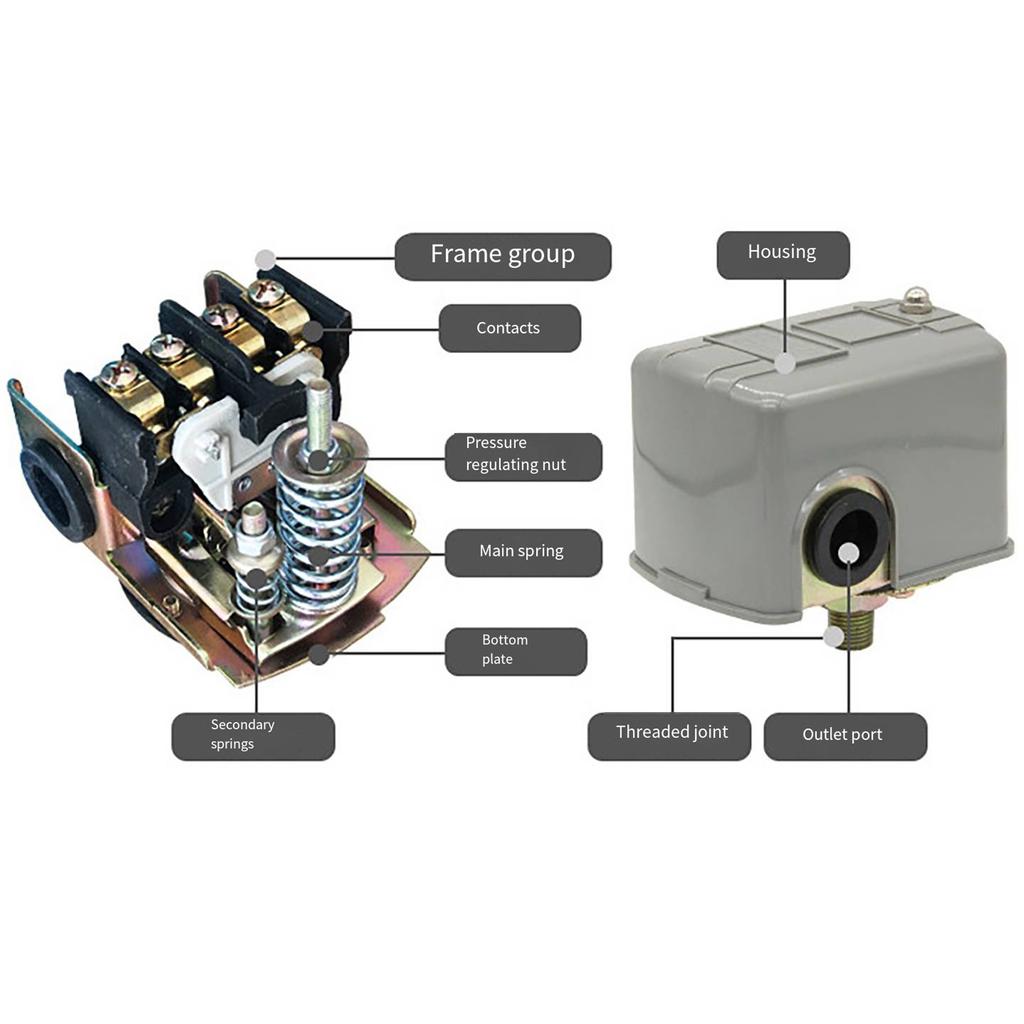 Регулируемые реле давления водяного насоса Портативный аксессуар для использования в системах ирригации дома и сада