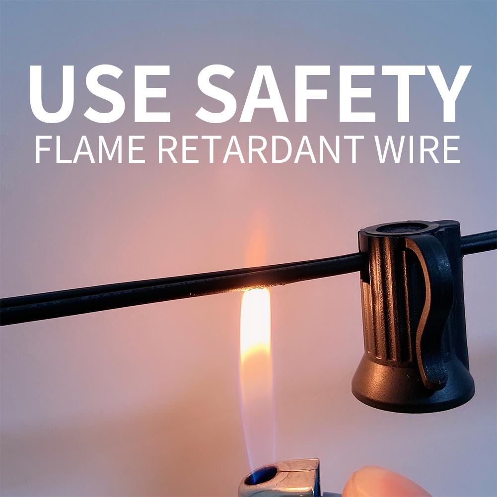 100/50/25 футов USB светодиодные фонари 5 В 1 Вт G40 пластиковая лампа уличная водонепроницаемая палатка сказочный дворик гирлянда с гирляндой для свадебного декора