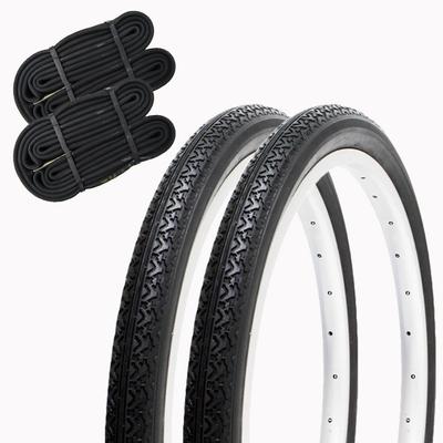 SHINKO SR133 HE Комплект велосипедной покрышки и камеры 20x1.75 Черный/Черный 20-дюймовый (Пара)