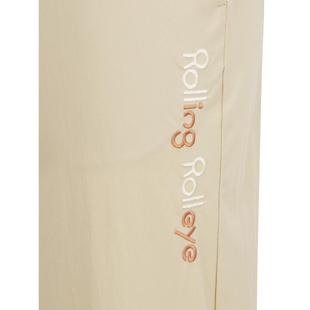 ROLLINGROLLEYE Roll Roll Stretch Jogger Pants Beige
