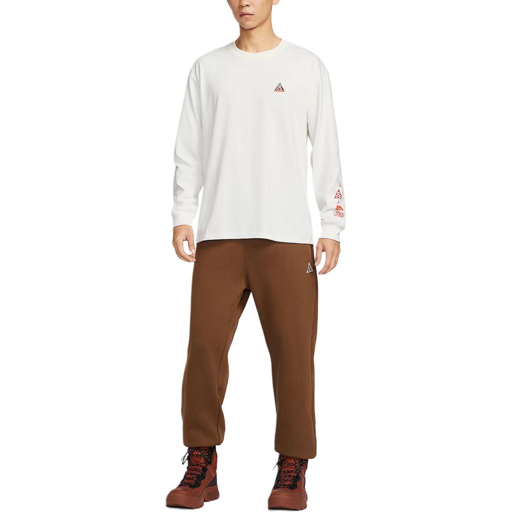 Nike ACG Год Лошади Лимитированная Серия CNY Новый Год Спортивный Повседневный Пуловер с Круглым Вырезом Футболка с Длинным Рукавом Мужские Топы IQ3713133