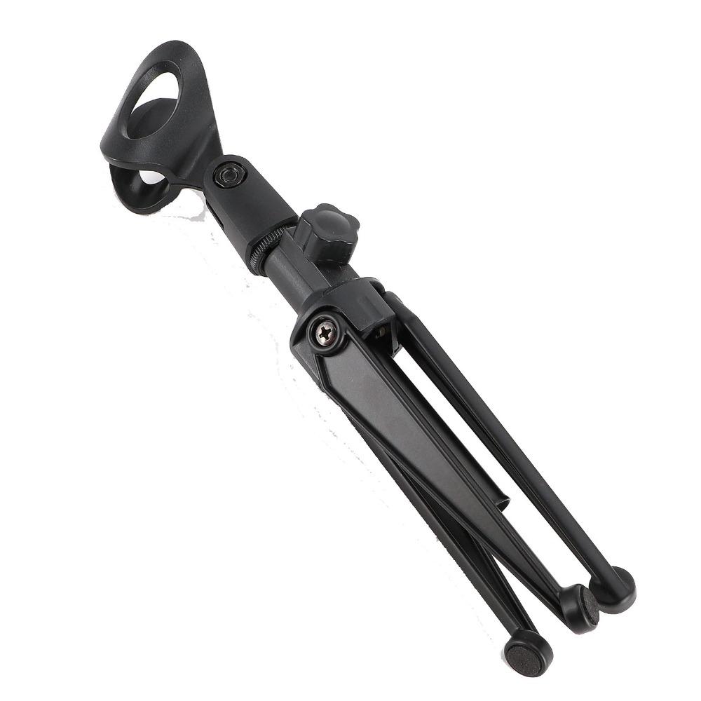 With Mic Clip Portable Mic Stand Foldable Microphone Tripod  for Online Broadcasting