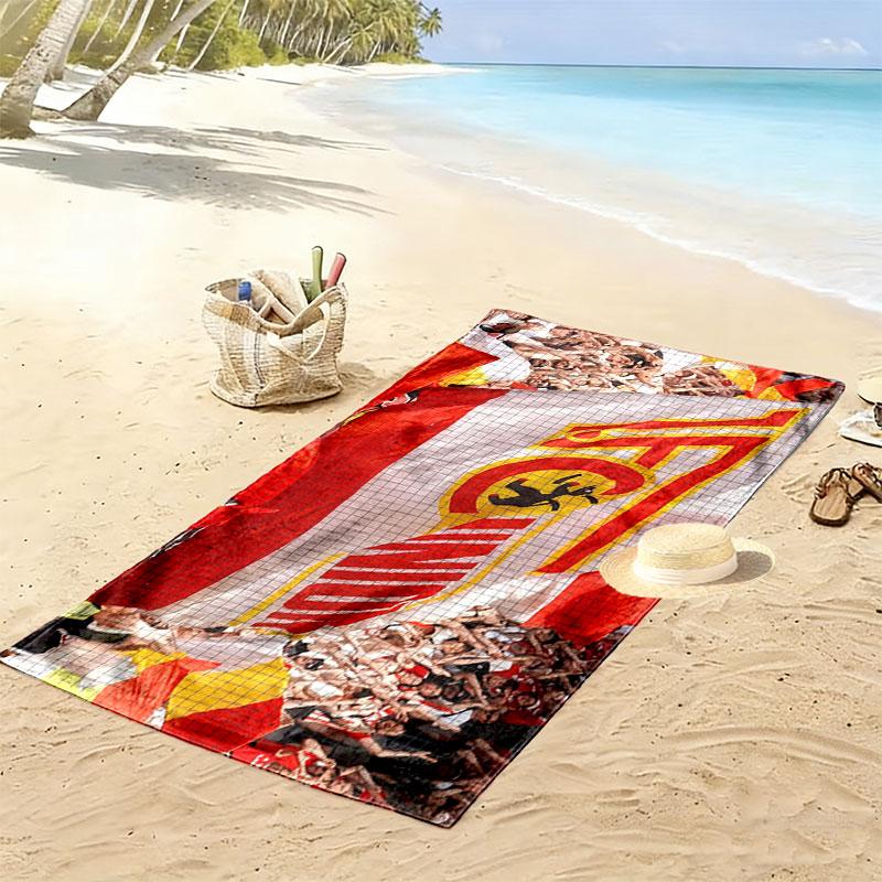 Union Berlin logo Print Beach Towel, Large Soft Quick Dry Towel for Beach Camping Swimming
