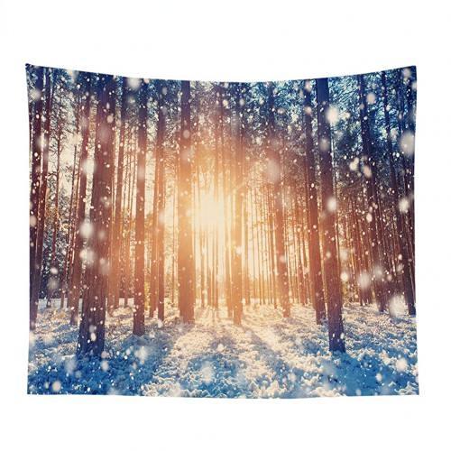 Зимнее украшение рождественской елки Санта-Клаус с принтом гобелен для дома, гостиной, спальни, украшение на стену, гобелен