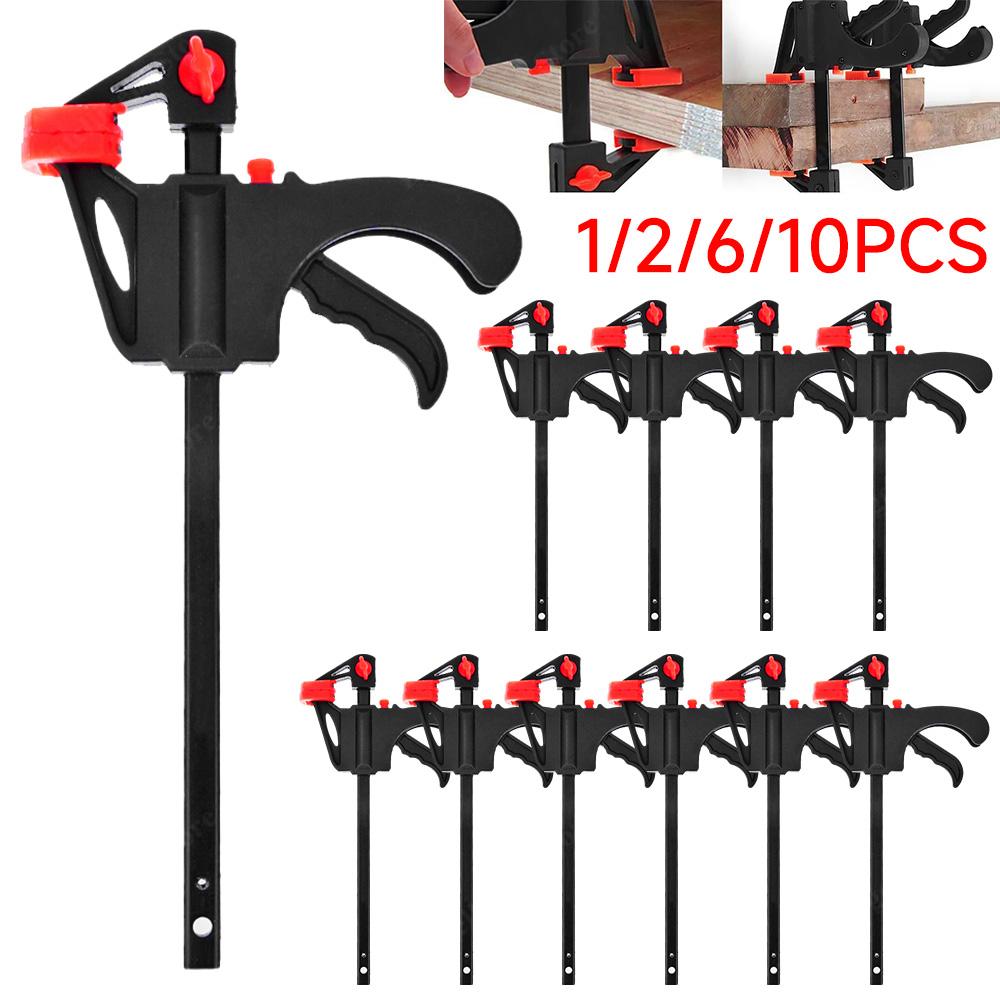 Регулируемый ручной столярный зажим-струбцина DIY Гаджет Инструмент Трещоточный Быстросъемный зажим Комплект 4 дюйма Мини F-зажим Столярный зажим