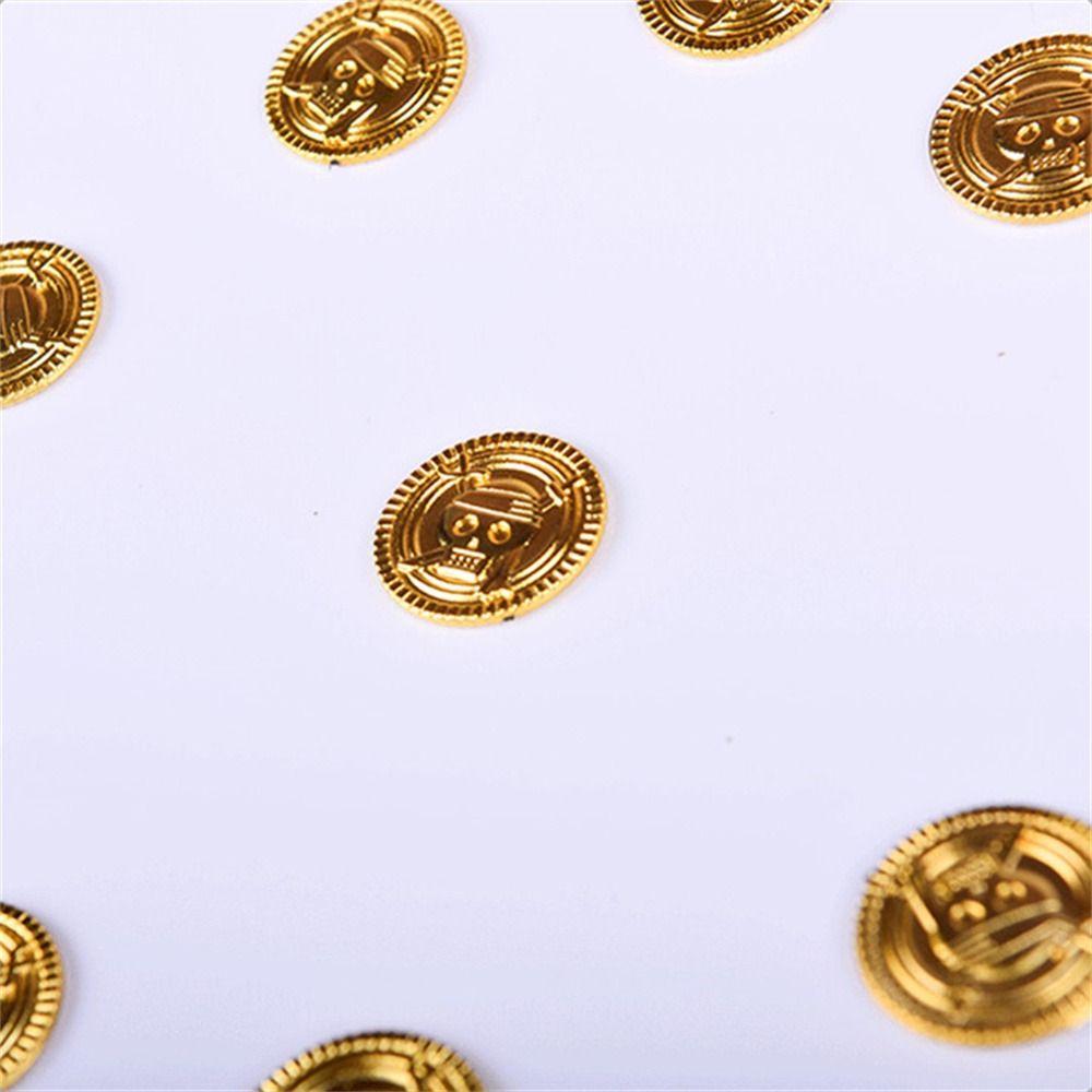 Gold Sliver Fake Gold Treasure Game Coin Halloween Gold Coin Pirate Gold Coins Children's Toys