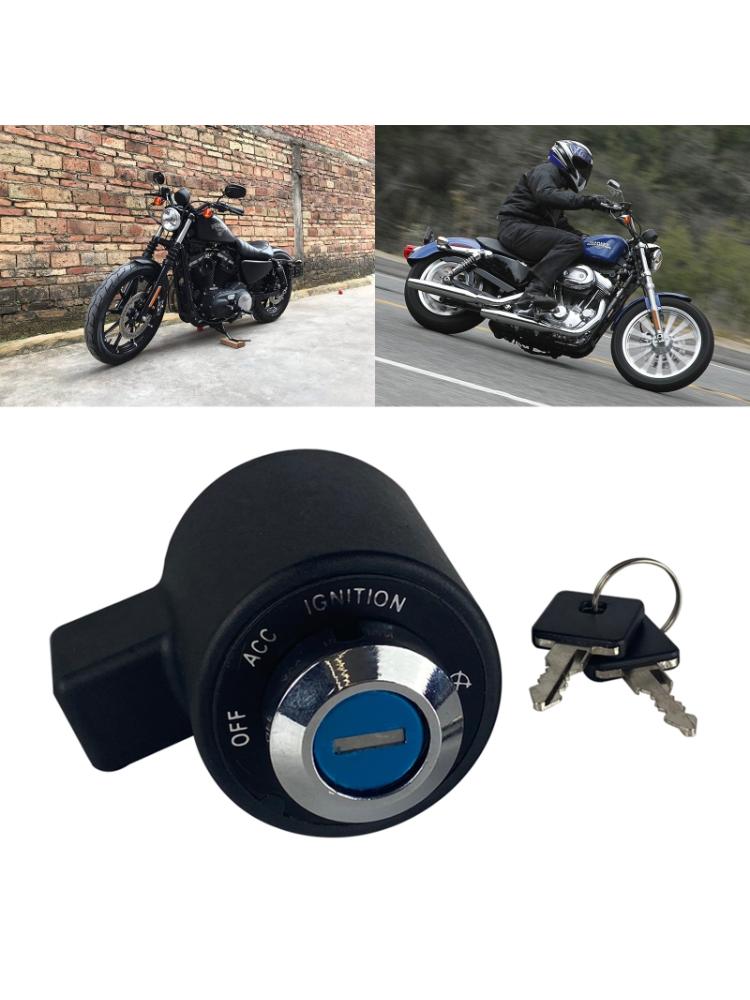 Motorcycle Ignition Switch with 2 Keys Lock Set Upgraded for XL 883 1200 1995-2003