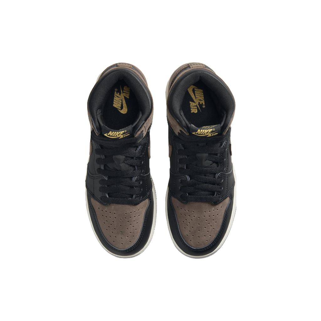 Детские кроссовки Air Jordan 1 Retro High OG GS Palomino Коричневый Черный Металлик-Золотой FD1437-020