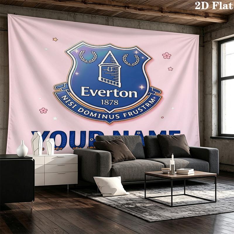 Custom Name EvertonPrinted Tapestry – Wall Hanging for Bedrooms, Dorms, and Home Decor