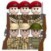 Military Affairs WW2 Britain Infantry Building Blocks Model Bricks Mini Action Toy Figures Toy Gift for Children