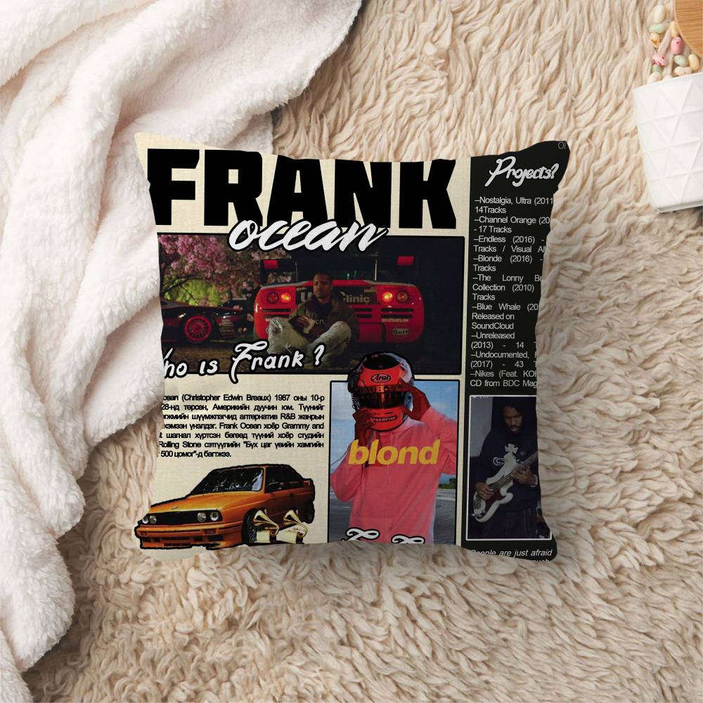A-Frank_Ocean Blond Pillow Cover Sofa Cushion Cover Home Room Decoration Children Gift