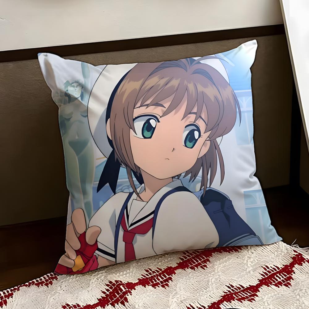 CCardcaptor SakuraS Cushion Cover Reversible Soft Durable Pillow Cover Home Car MultiScene Use for Daily Comfort