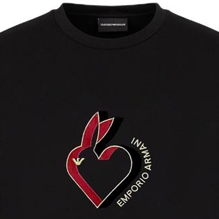 EMPORIO ARMANI SS23 Sweatshirt Men's Black 3R1MBJ-1JHSZ-0999