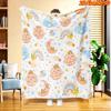 1pc 1pcs Planet & Clouds Suitable for All Seasons Soft Flannel Blanket - Multicolor Starry Night Bedspread, Room Decor, Machine Washable Throw, Cozy G