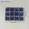 144Pcs Oval Fake Nails Short Medium Full Cover False Nails Fashion Cat Eye False Nails  Women