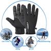 1 пара зимних перчаток для велоспорта, ветрозащитные, водонепроницаемые, для сенсорных экранов, с отличным сцеплением, унисекс, противоскользящие, для холодной погоды, для вождения, катания на лыжах и коньках