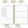Undated Weekly Planner Spiral Notebook With Habit Tracker To Do List Goal Setting Stickers For School Work