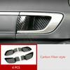 Для Hyundai Sonata DN8 2020-2021 Накладка на внутреннюю ручку двери (чаша) из углеродного волокна