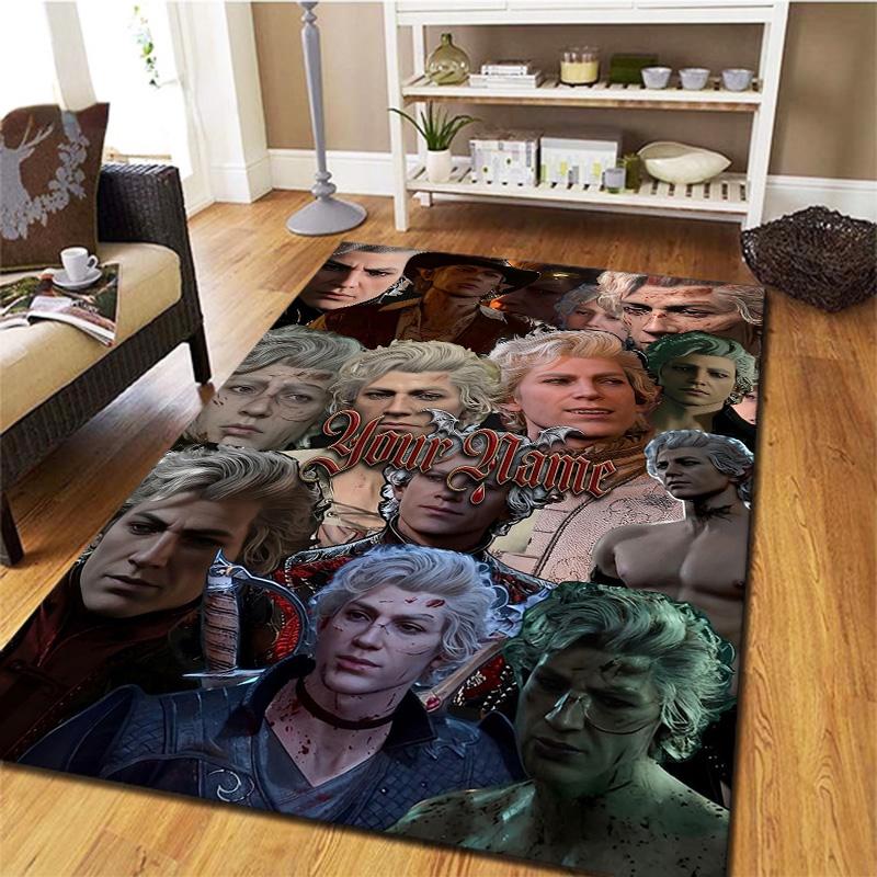 Astarion Ancunin Gothic Romance Custom Name Carpet Rug For Living Room Bedroom Home Sofa Decoration Kids Play Nonslip Floor Mat