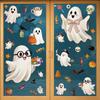 Halloween Window Clings 1/2/4/6/8 Sheets Removable Traceless Static Stickers for Home Holiday Party Decorations