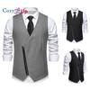 Cozy Up мужской жилет свадебная вечеринка диагональная планка жилет на молнии жилет