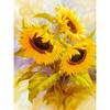 Алмазная картина Подсолнух Алмазная вышивка Цветы Пейзаж Полный круглый вышивки крестом