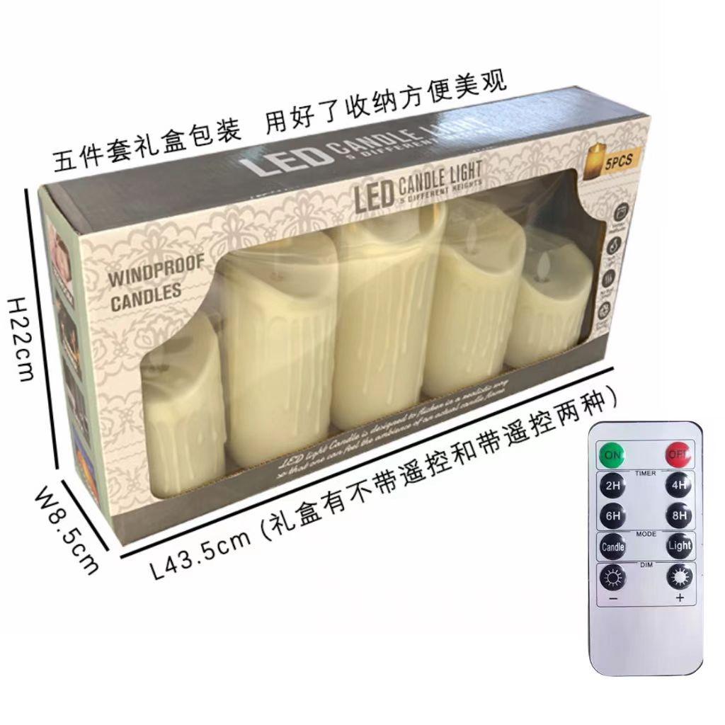 Светодиодный светильник-свеча с качающимся лицом и волнообразным ртом для свадьбы, дня рождения, Рождества, концертов