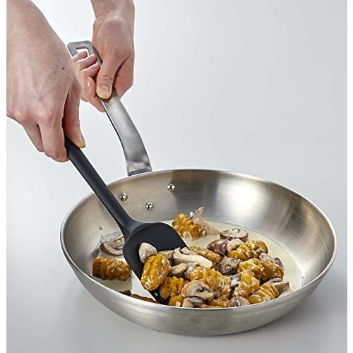 Mastrad Full Silicone Spatula Spoon, Black, F10400