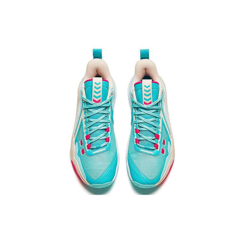 Anta Speed Battle 5 Удобные Кроссовки для Баскетбола Мужские Синие с Круглым Носком, Амортизация, Износостойкие, Средняя Высота 112341113-5
