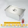 45x35x20cm with steel lid