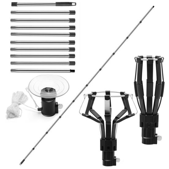 Устройство для замены лампочек Yousheng с присоской, простое в эксплуатации, высокодоступное устройство для замены лампочек с инструментом для извлечения лампочек на полюсах