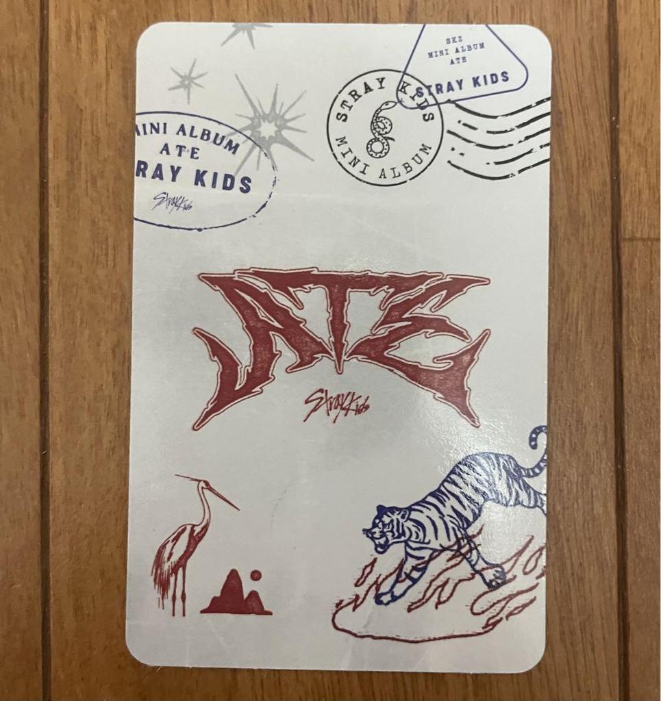 [ИСПОЛЬЗОВАН] страйкидс чанбин ATE письмо ver коллекционная карточка