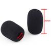 VERY100 Replacement Microphone Sponge for Headsets, Size 30 X 8mm, Set of 10, Intercom Microphone Cover, Headphone Noise Reduction, Black, Windscreen