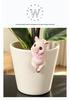 Little Pig Hanging Flower Pot - Cute Resin Animal Ornament for Outdoors