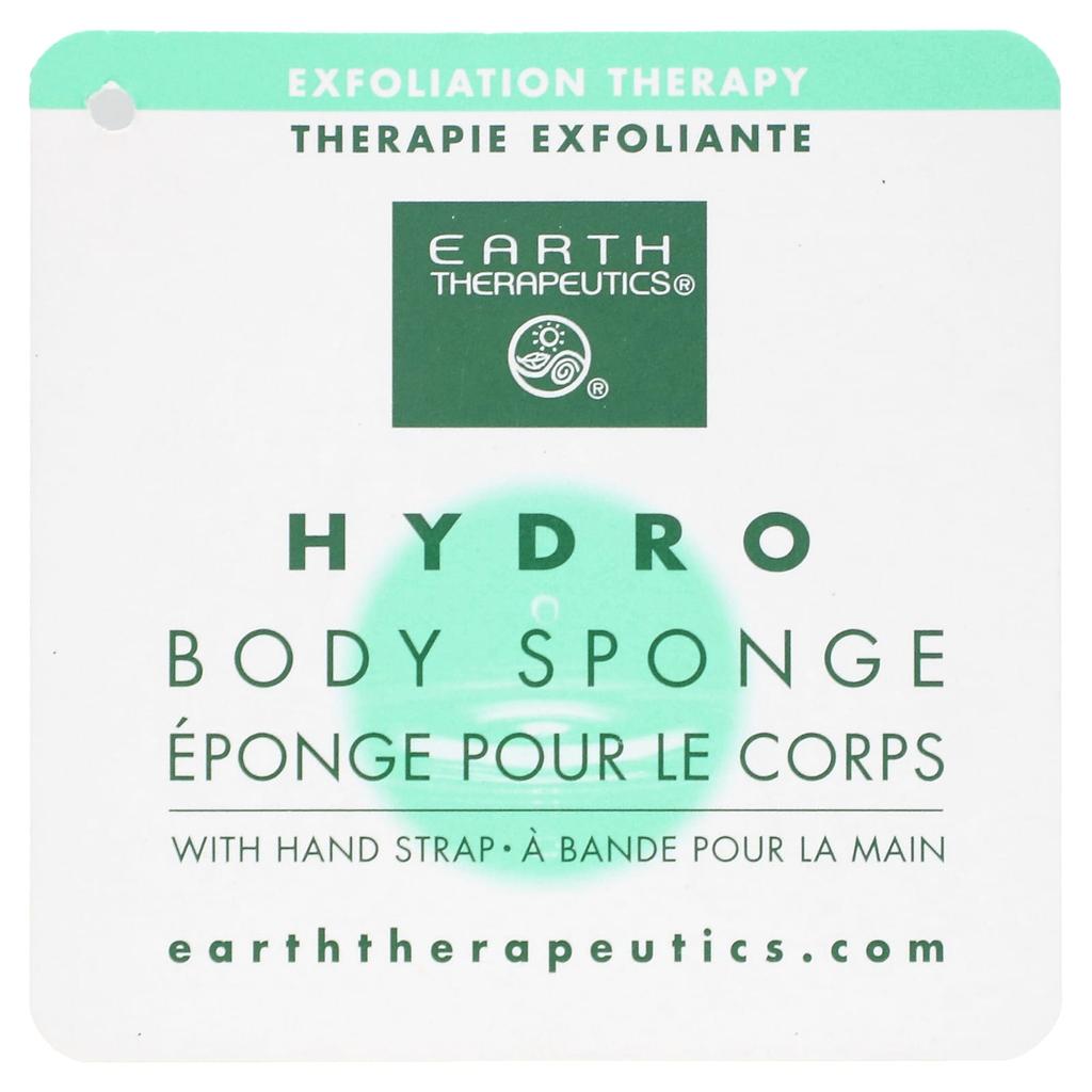 Earth Therapeutics Hydro Body Sponge, Lavender, 1 Sponge