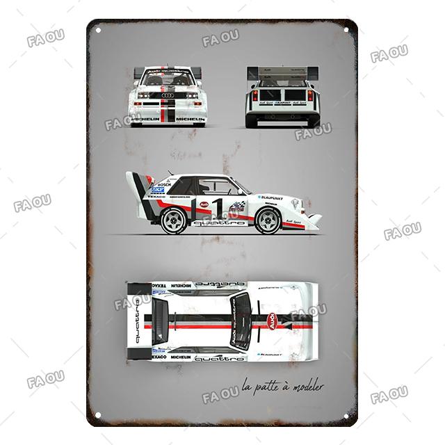 Super Car Retro Metal Poster Board Garage Vintage Decorative Tin Sign Auto Club Wall Art Plaque for Modern Home Decor Aesthetic