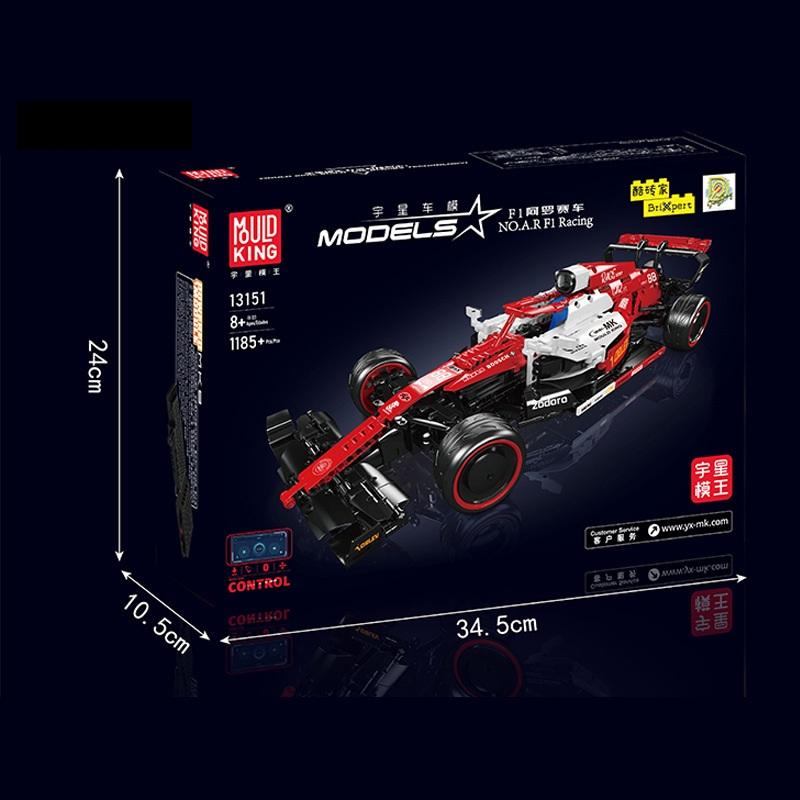 MOULD KING 13151 Technical F1 Arrow Super Racing Car Remote Control Building Bricks Blocks Kids RC Toys for Kids Gift