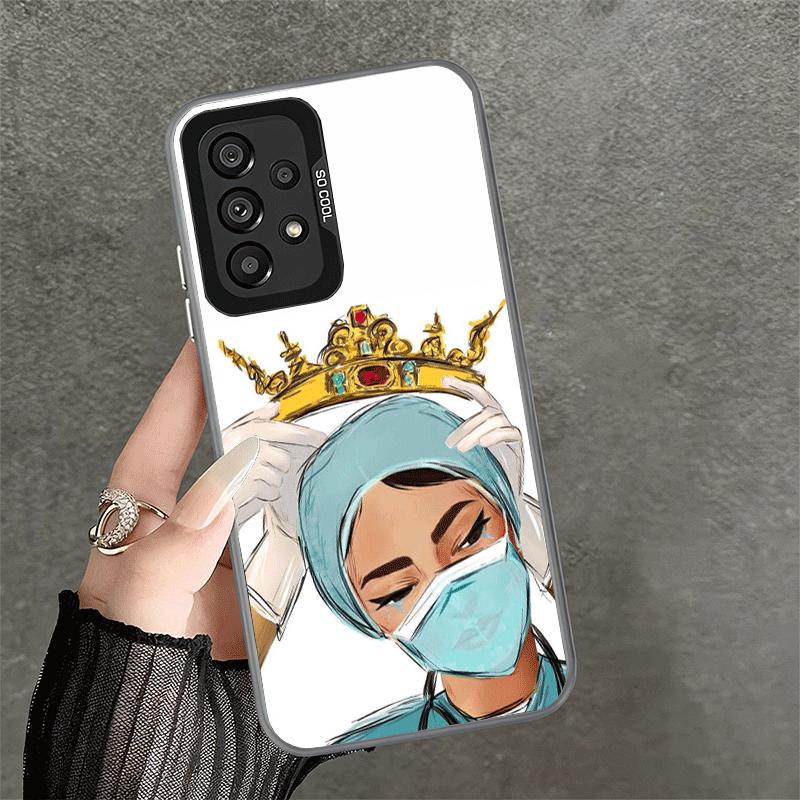 Doctor Nurse Cartoon Shockproof Phone Case for Samsung A17 A16 A15 A14 A37 A57 A36 A56 A26 A35 A55 A25 A34 A54 A24 A13 A23 A33 A