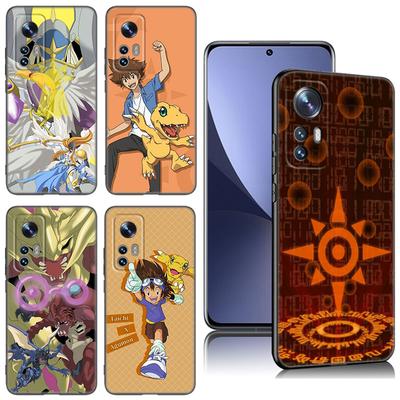 Цифровой монстр Дигимон Черный чехол для телефона для Xiaomi Mi 9 SE 8 10 10T 11 12 13 Lite 9T 11T 12S 12T 13T 14 Pro 5G NE 11i 12X