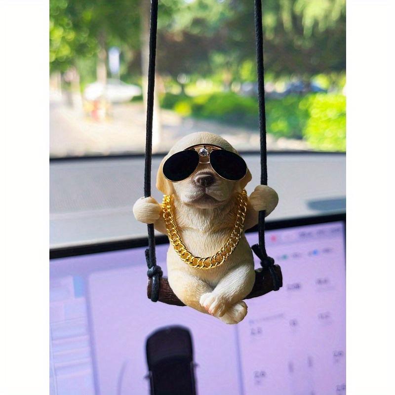 Милый качающийся лабрадор, питомец, собака, подвеска для зеркала заднего вида автомобиля, декор, аксессуар для интерьера автомобиля