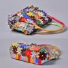 Genuine Leather Women's Handbag Snake-patterned Flower Color-matching Single-shoulder Lady's Handbag