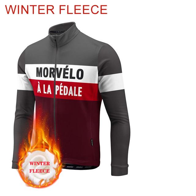 Winter Warm Cycling Clothing Set Men's Cycling Outfit Set Mountain Bike Jersey Clothes Thermal Fleece Clothing Sportswear Bicycle Tricuta Bib