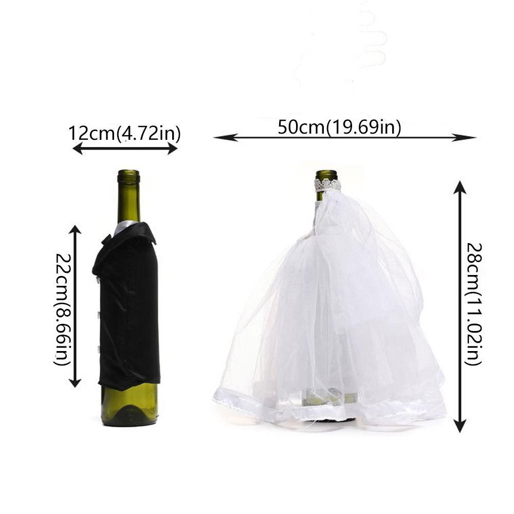 Мультяшный свадебный чехол для винной бутылки, церемониальное платье, сумка для винной бутылки, дом, офис