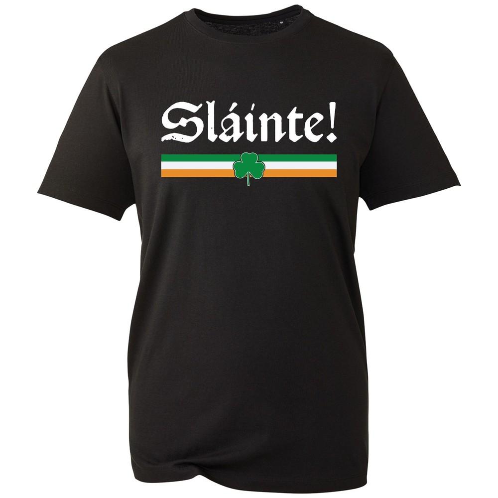 St Patricks Day Tshirt Slinte Paddys Day Irish Cheers Shamrock Unisex Tee