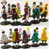 Anime Figure Demon Slayer Figures Kimetsu No Yaiba Doll Tanjiro Nezuko Zenitsu Figurine Inosuke Warrior Action Figure Model Toys