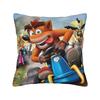 Декоративная Наволочка Crash Bandicoot Мультяшные Вещи Подушка для Дивана Видеоигра Чехол для Подушки на Молнии Разные Размеры