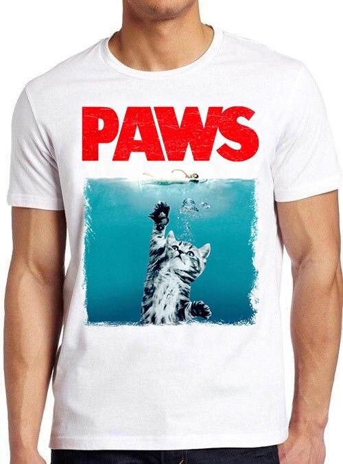 Лапы Челюсти Кот Веселье Любитель Животных Лучший Подарок Funshirt Смешной Котенок Футболка Футболка M930