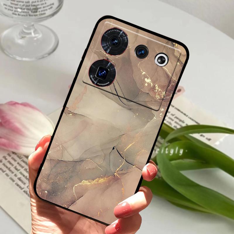 Чехол для ZTE nubia Z50 Ultra, чехол, мягкая печать, силикон, ТПУ, черный бампер, крышка для задней панели телефона ZTE nubia Z60 Ultra, Coque z50Ultra